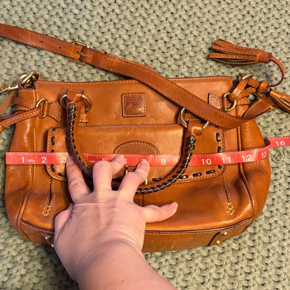 Dooney Bourke Brown Leather Handbag - Picture 6 of 7